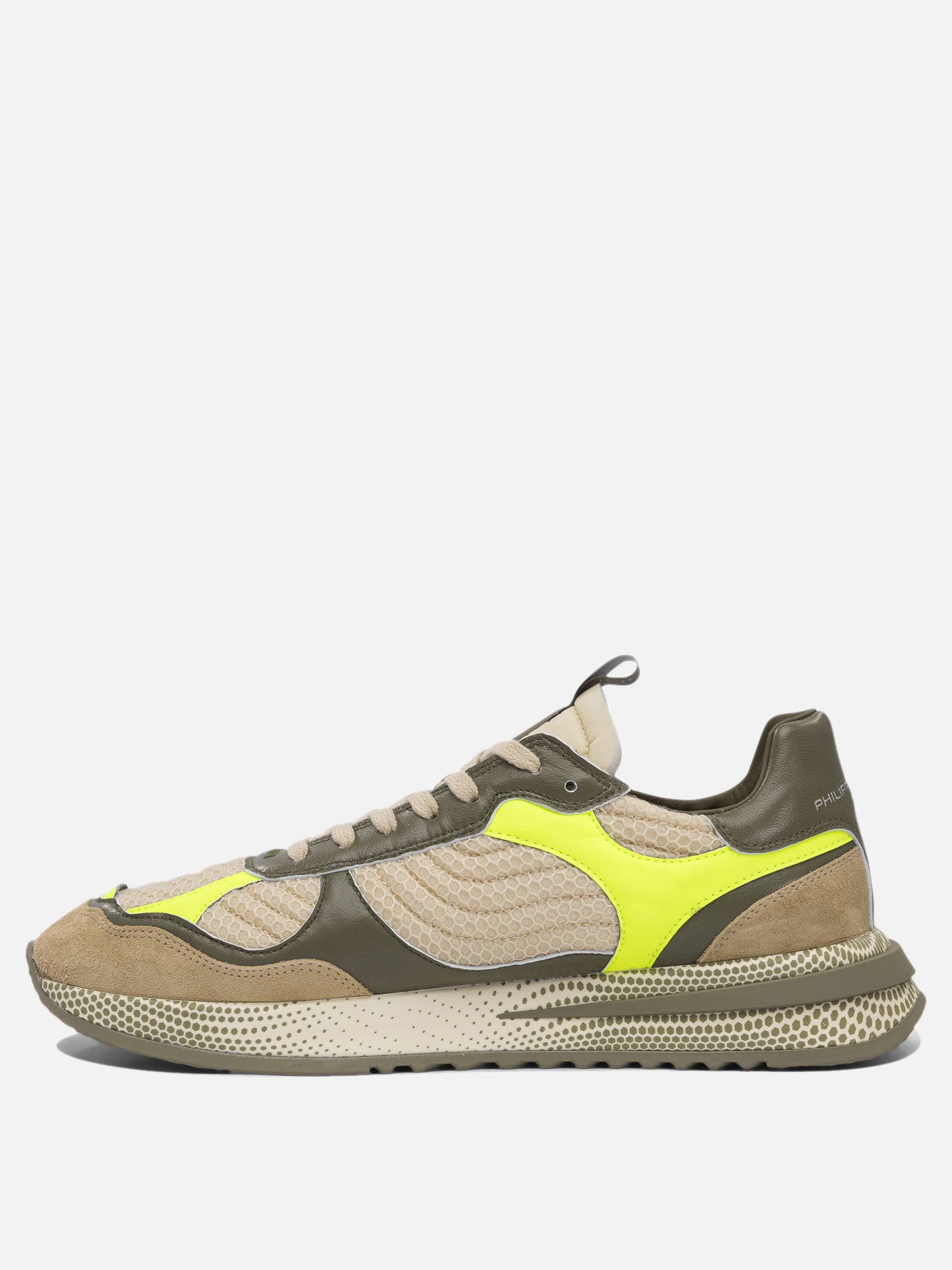 Sneaker basse 50% fabric 25% calf leather 25% sheep leather - 100% poliurethane thermoplastic  Verde - Philippe Model Paris Uomo | PDP | VIETTI Online Store | thumbnail_3