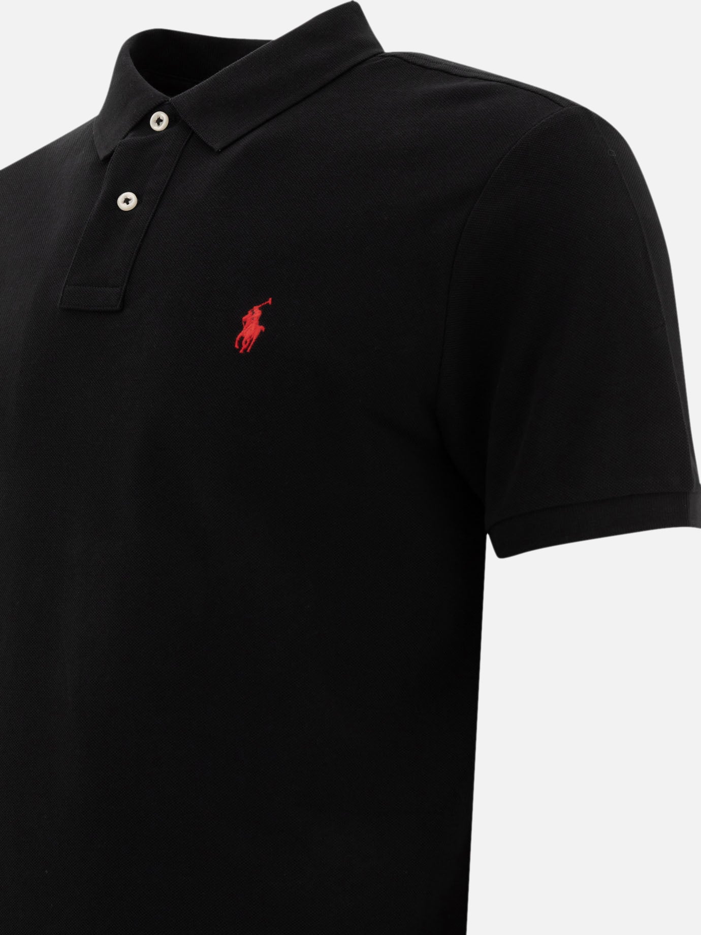 Polo Ralph Lauren Polo in piquè 16073448_S Black thumbnail_4
