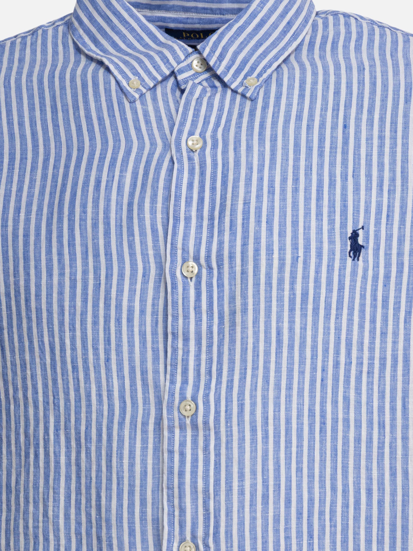 Polo Ralph Lauren Striped linen shirt 16902239_S Blue thumbnail_3