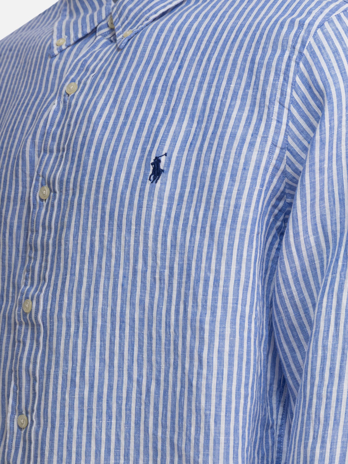 Polo Ralph Lauren Striped linen shirt 16902239_S Blue thumbnail_4