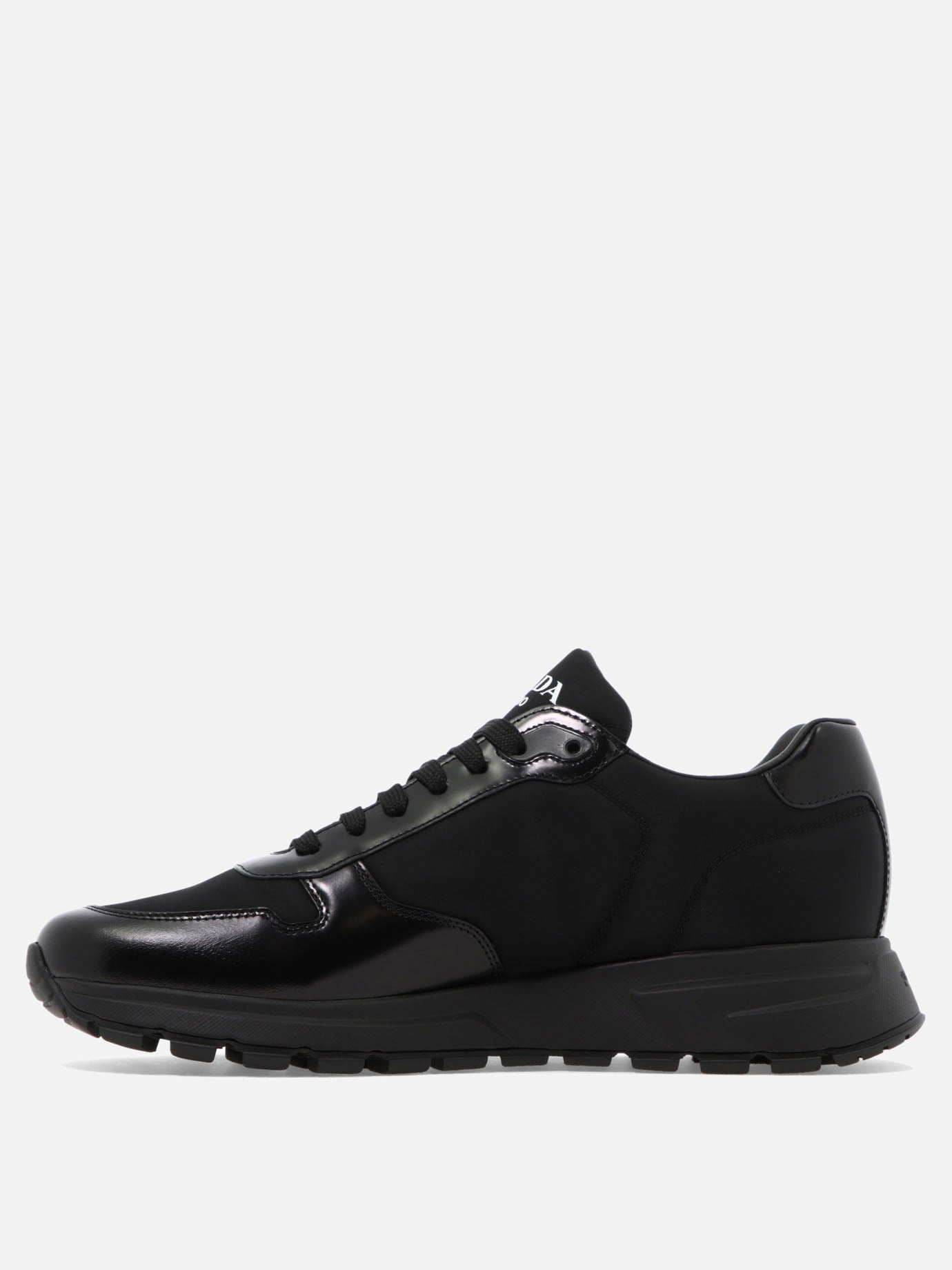 Prada "PRAX 01" leather and Re-Nylon sneakers Black