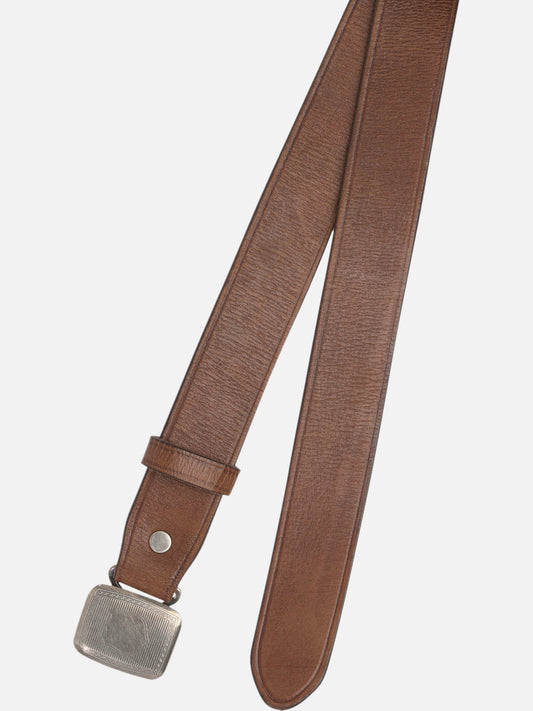 RRL by Ralph Lauren Cintura in pelle con fibbia a cursore 18188519_34 Brown 2