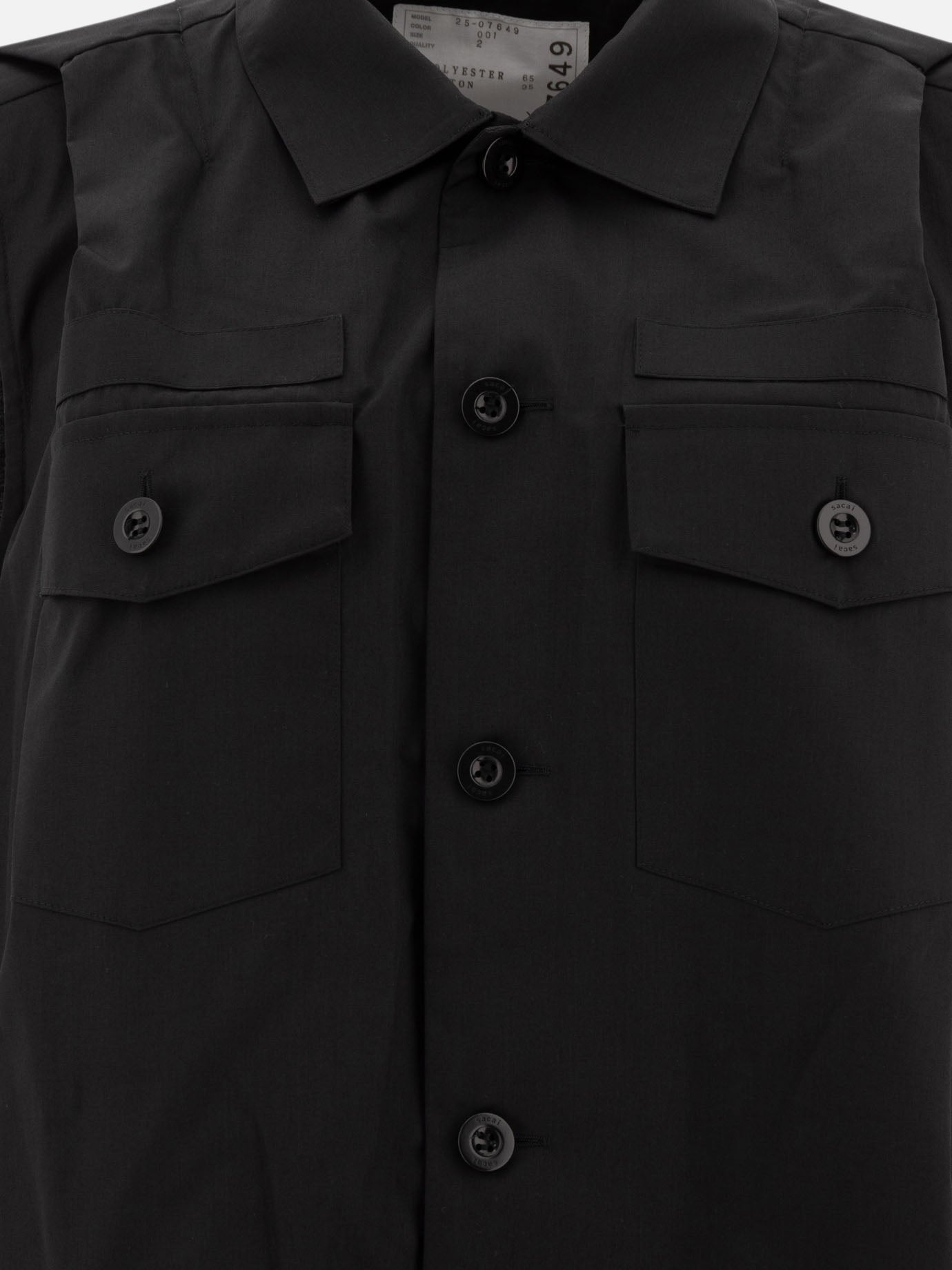Sacai Abito chemisier 11126571_1 Black thumbnail_3