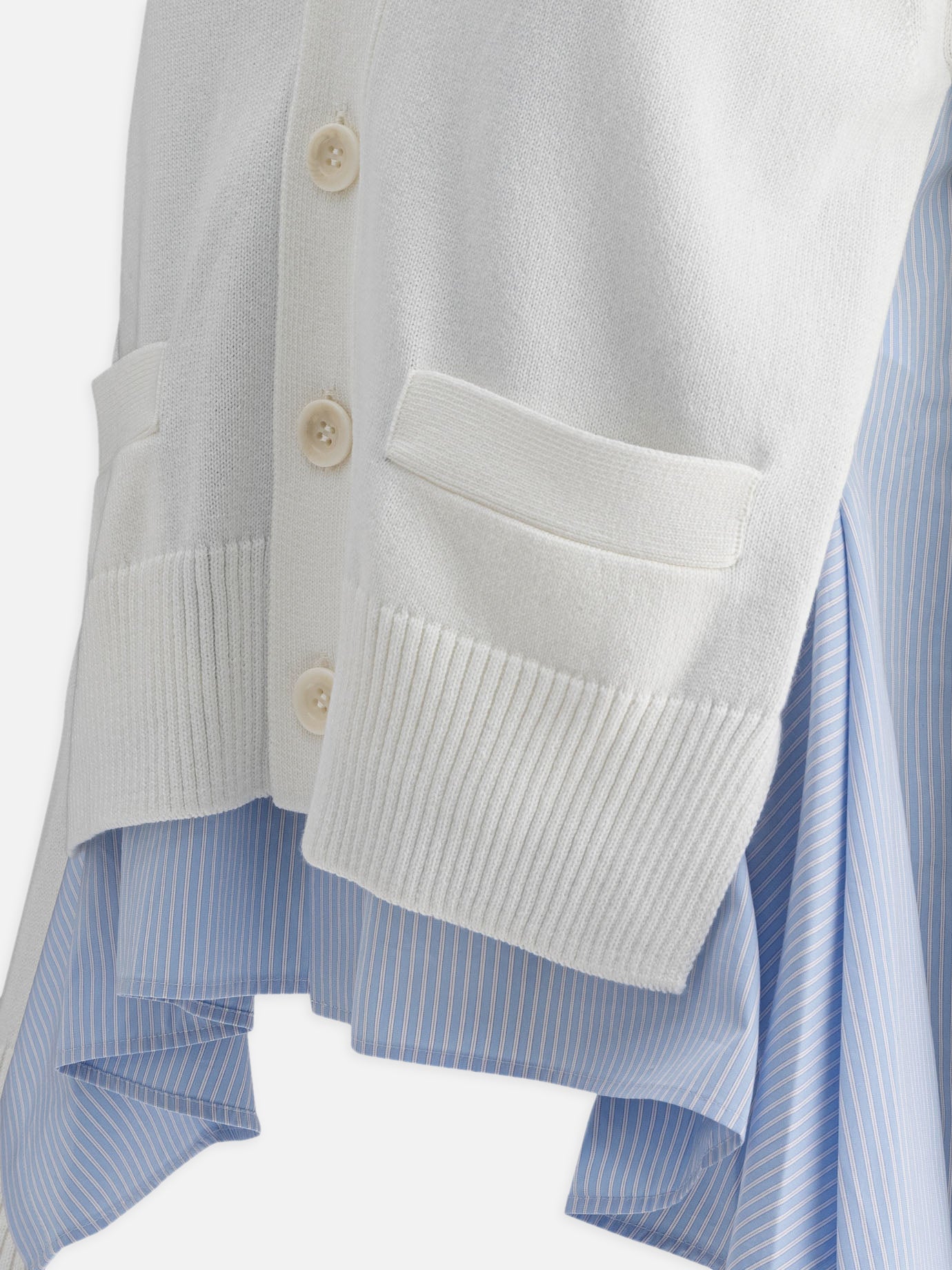 Cardigan Striped  Bianco - Sacai Donna | PDP | VIETTI Online Store | thumbnail_4