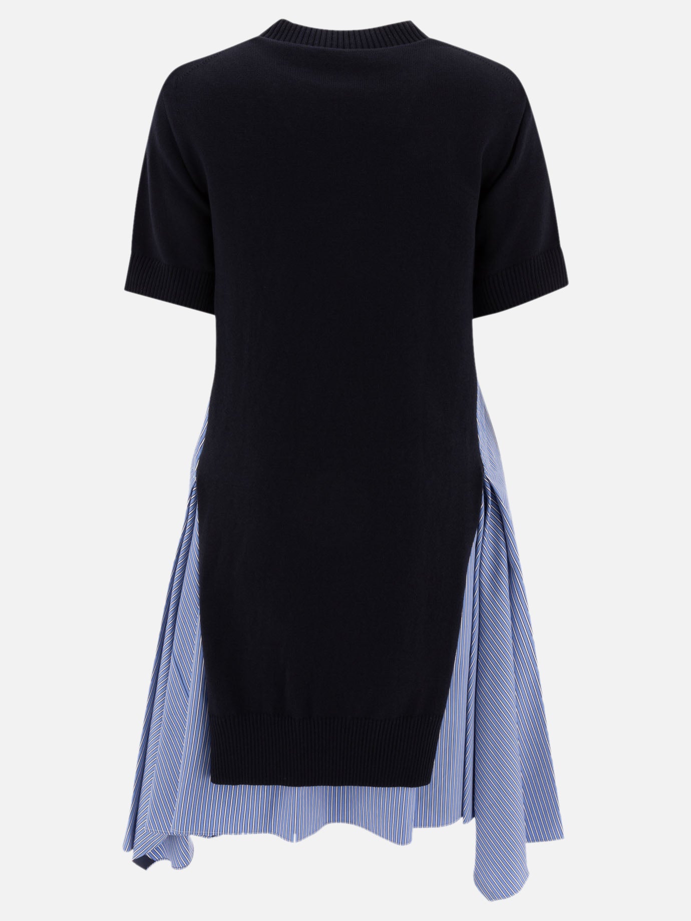 Sacai Abito in cotone e maglia 19507299_1 Blue thumbnail_2