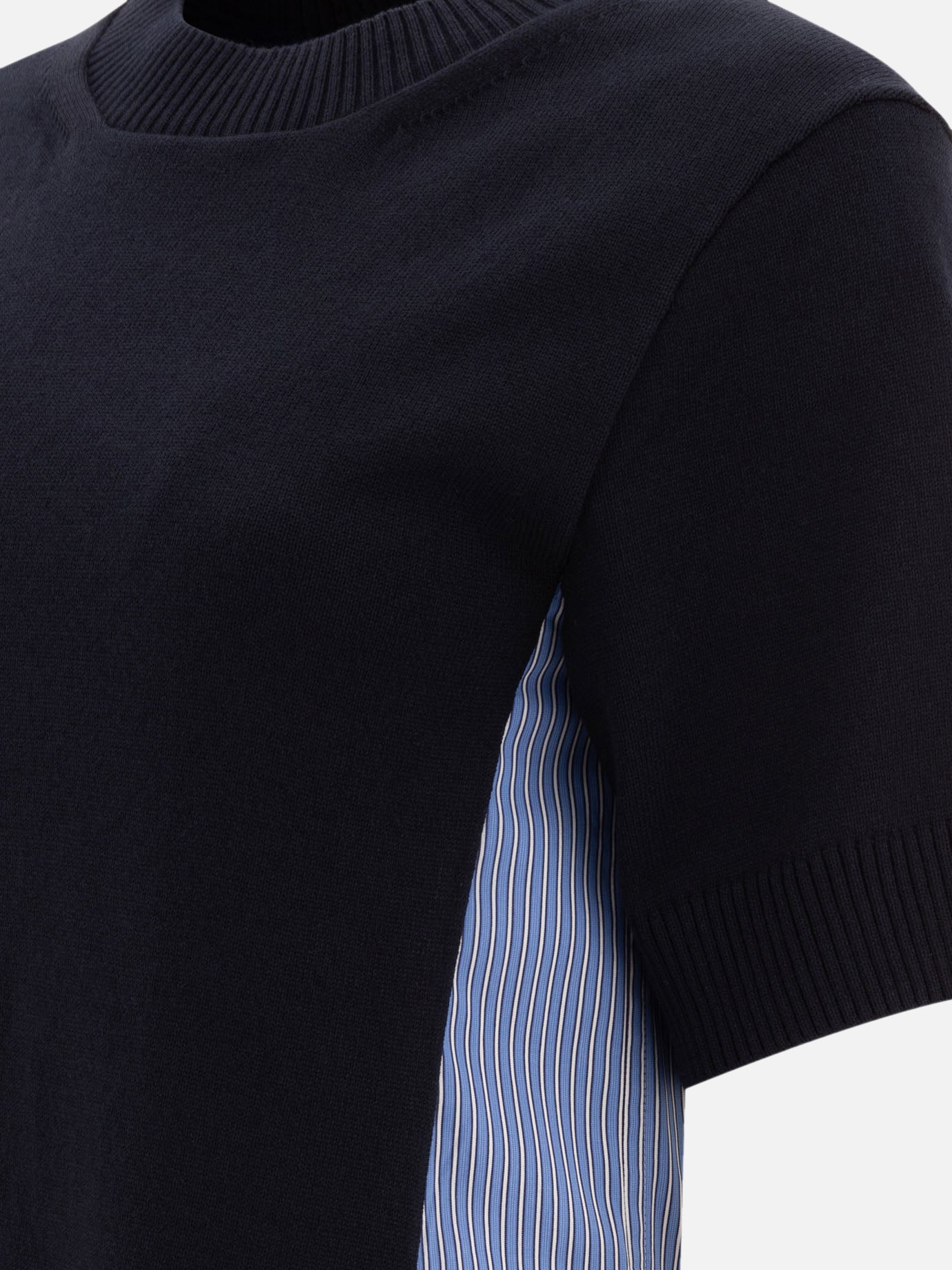 Sacai Abito in cotone e maglia 19507299_1 Blue thumbnail_4