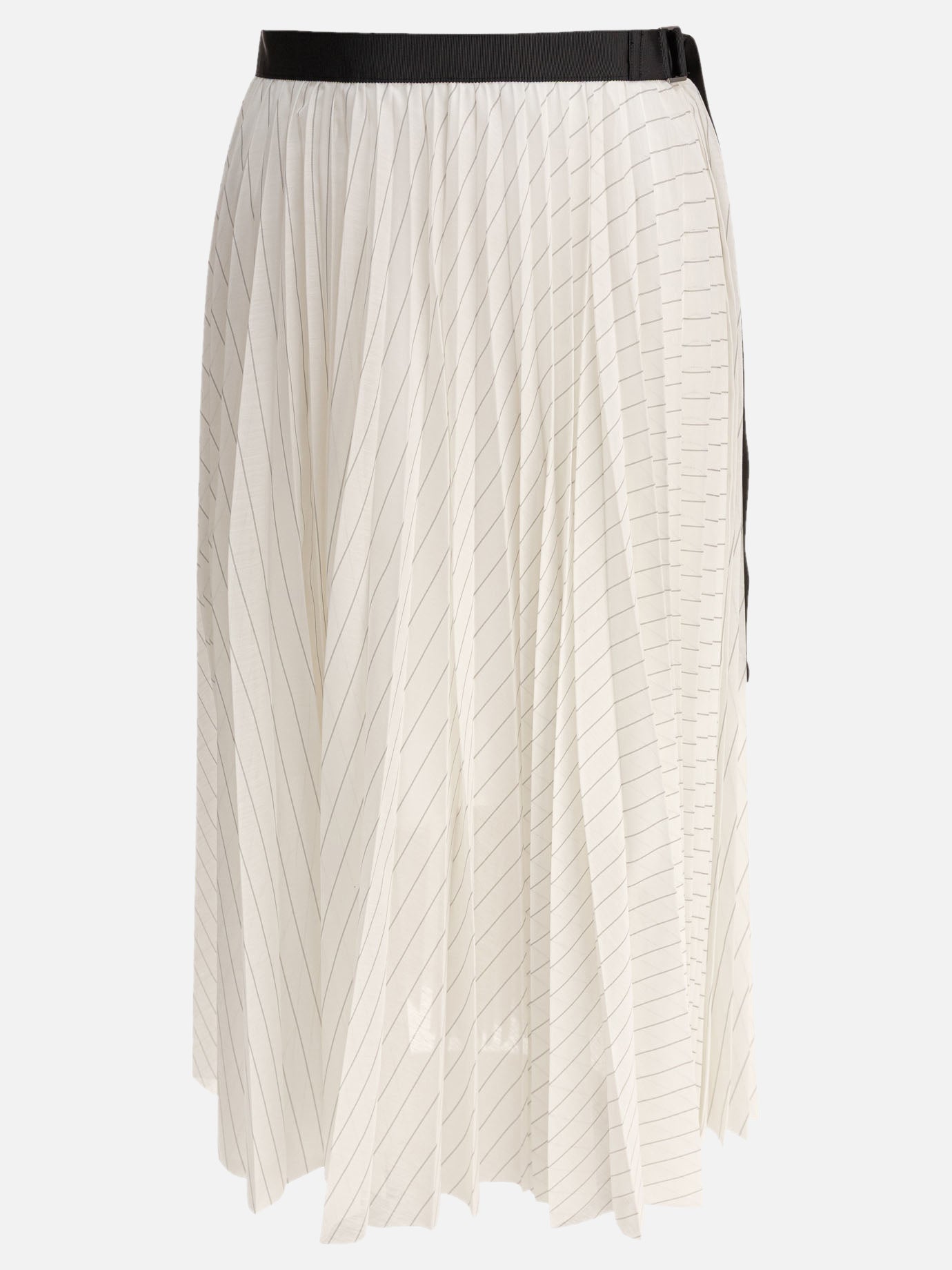 Sacai Gonna plissettata 18048640_2 White thumbnail_1