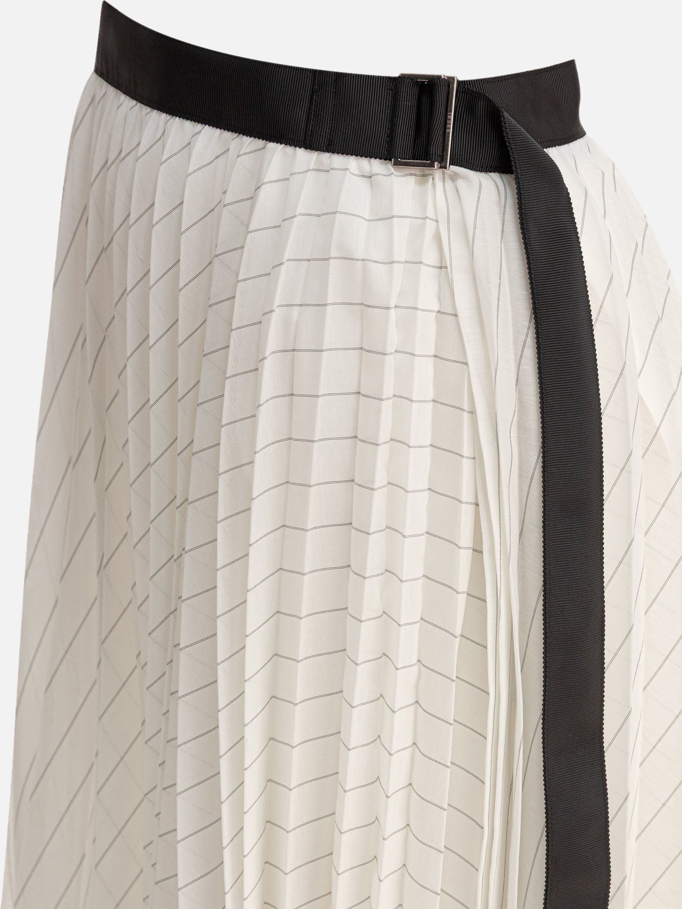 Sacai Gonna plissettata 18048640_2 White thumbnail_4