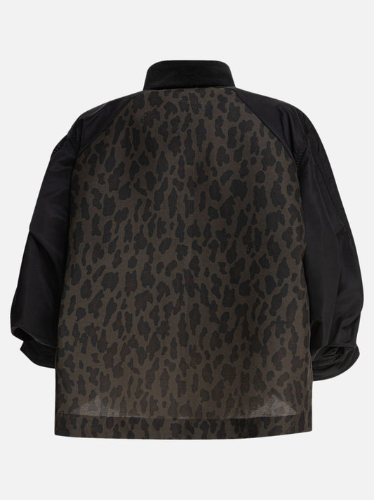 Quilted & Utility Jackets Animal print  Black - Sacai Women | PLP | VIETTI Online Store | 2
