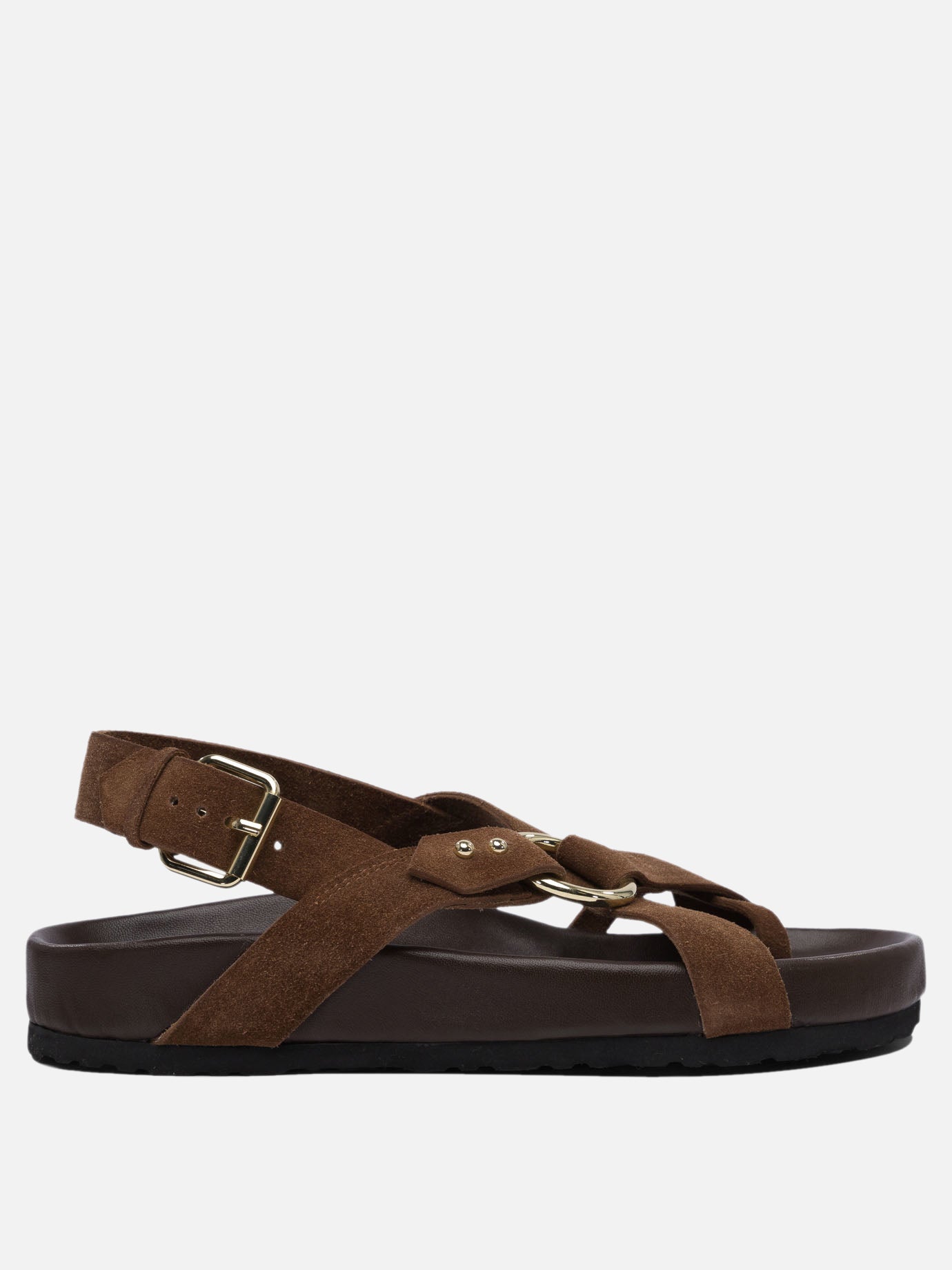 Sandali bassi 100% bovine leather - 100% rubber  Marrone - Soeur Donna | PDP | VIETTI Online Store | thumbnail