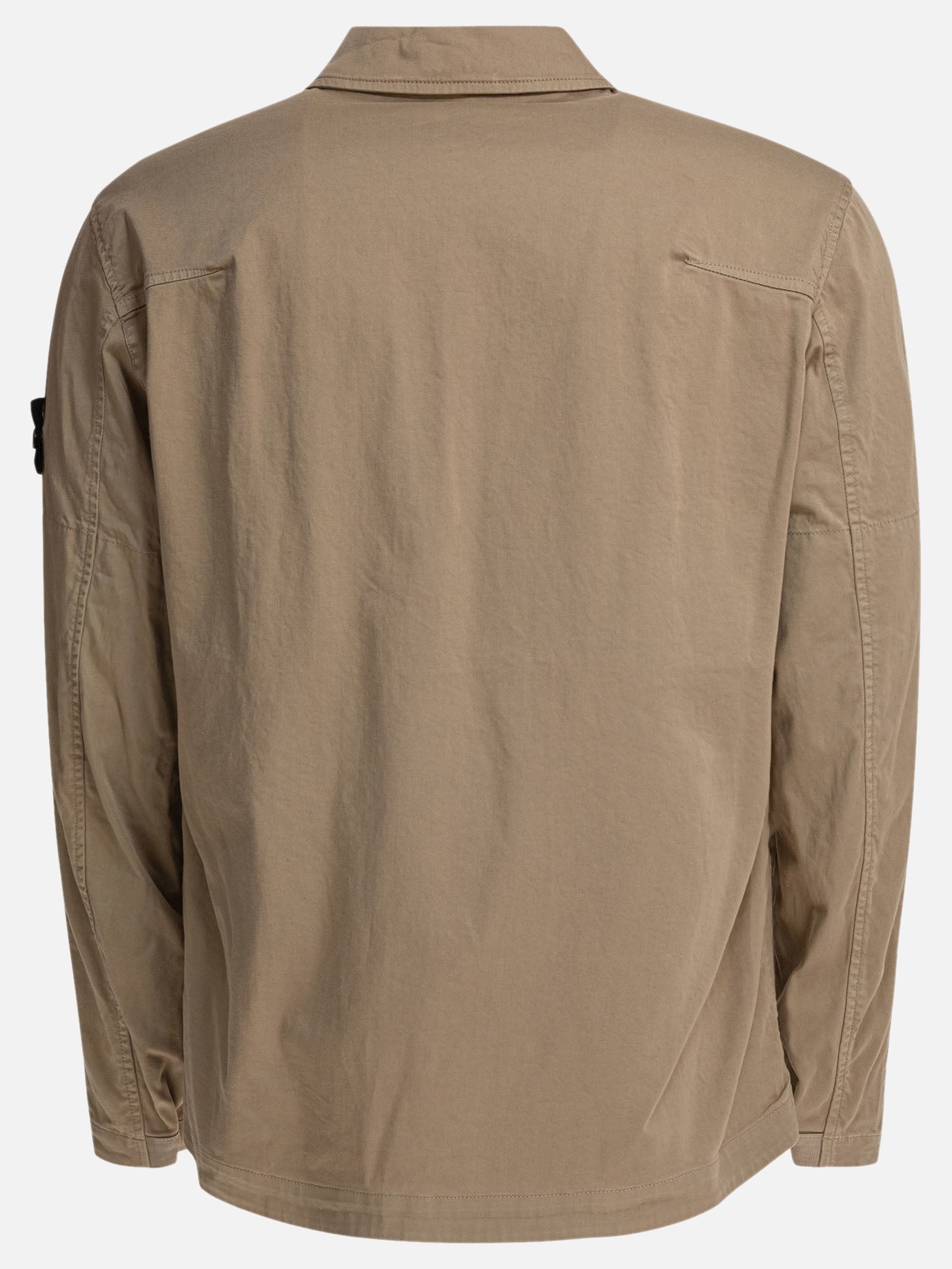 Overshirt in raso di cotone biologico