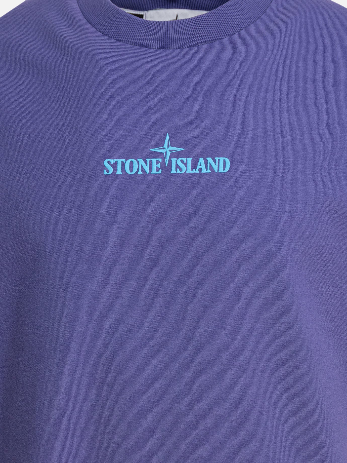 Crewneck t-shirts Logo  Purple - Stone Island Men | PDP | VIETTI Online Store | thumbnail_3