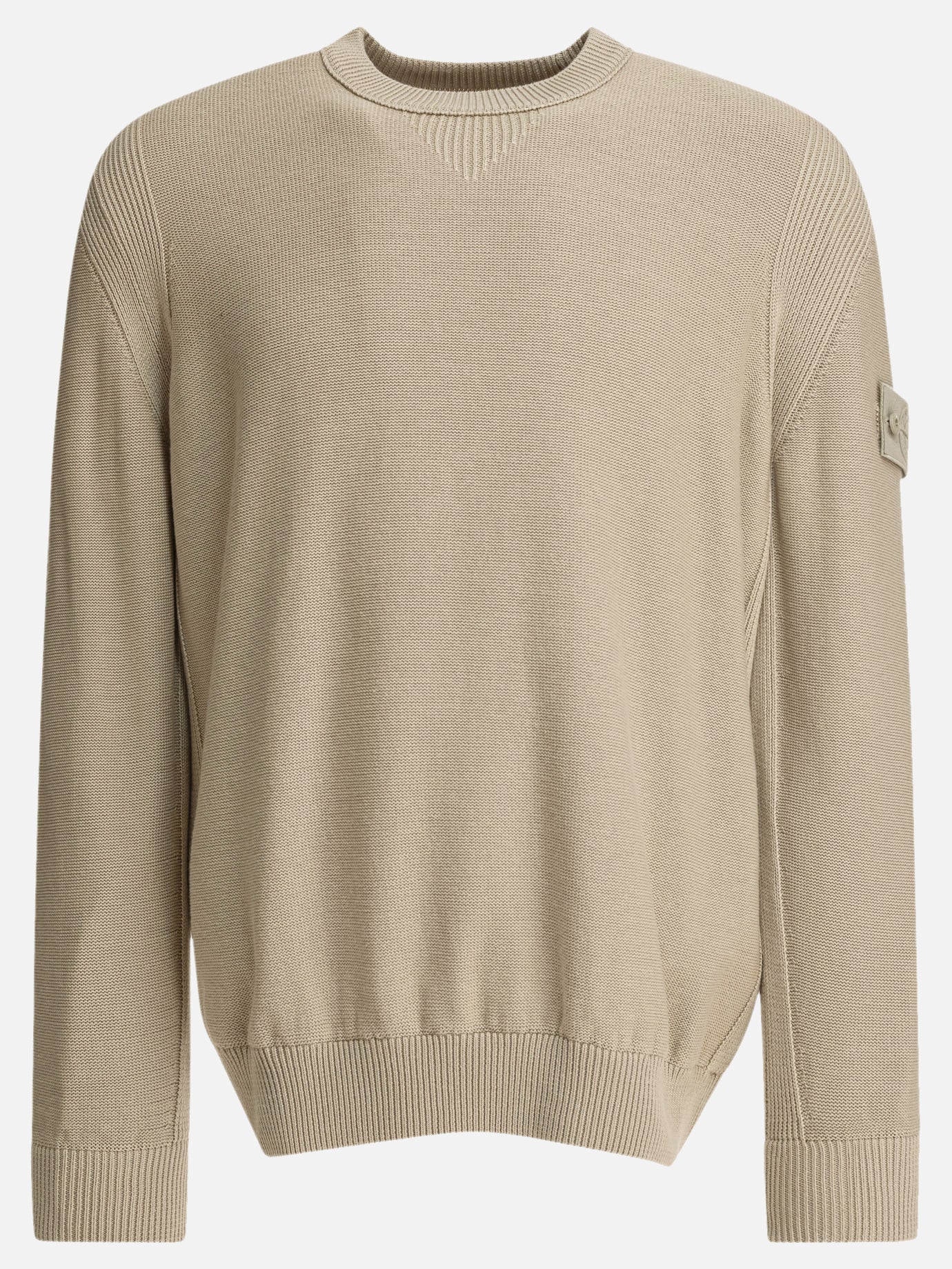 Maglioni girocollo Logo  Beige - Stone Island Uomo | PDP | VIETTI Online Store | Zoom-Modal
