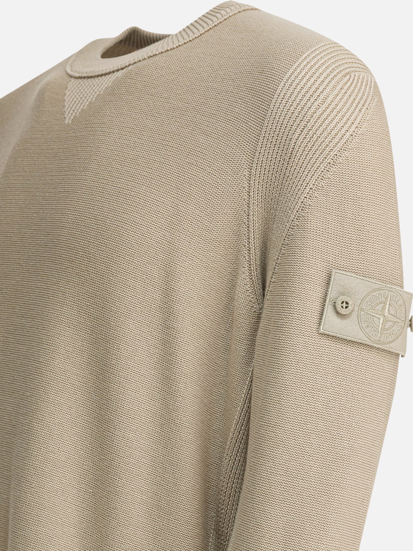 Maglioni girocollo Logo  Beige - Stone Island Uomo | PDP | VIETTI Online Store | thumbnail_4
