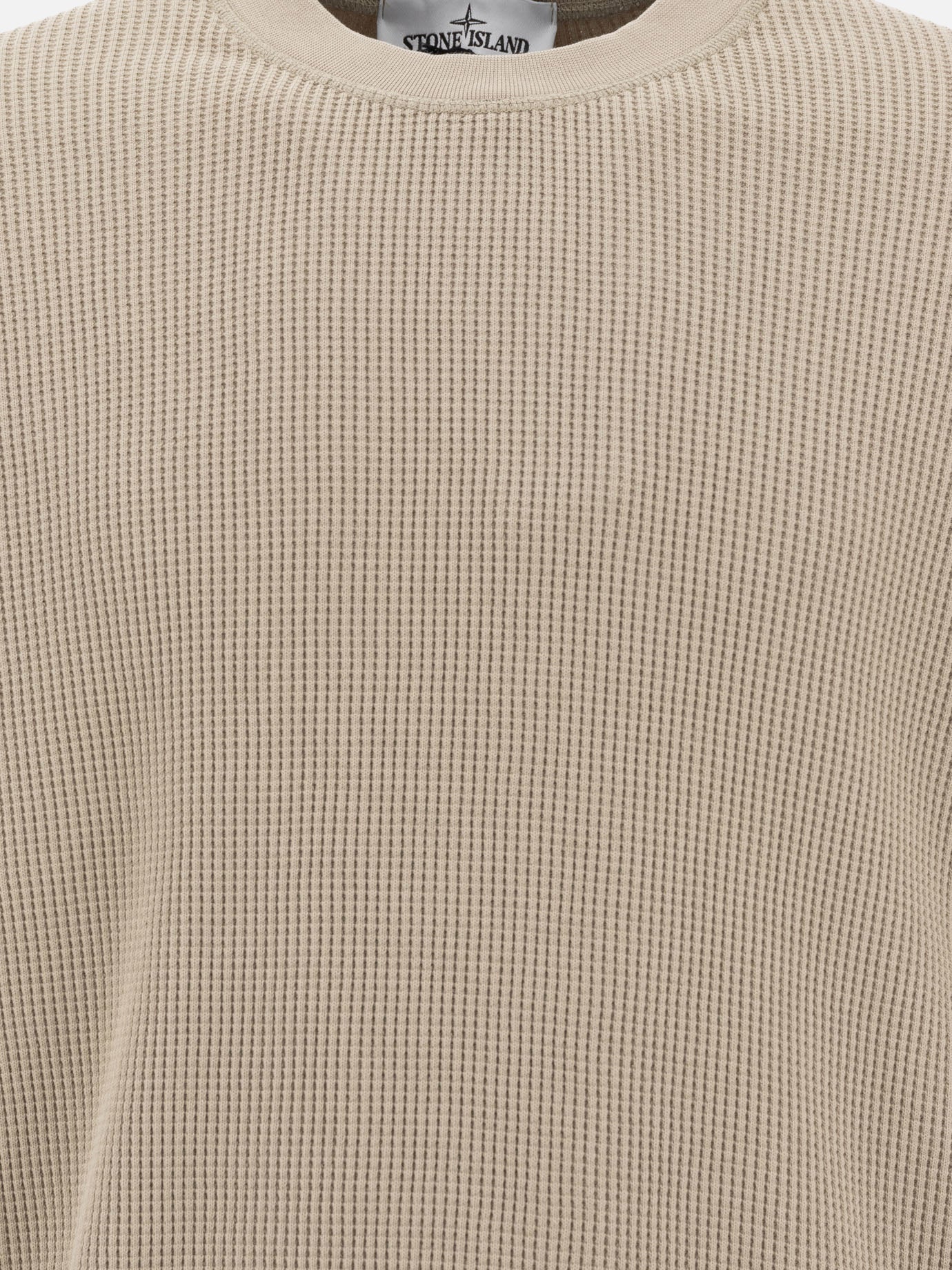 Felpa girocollo in cotone felpato