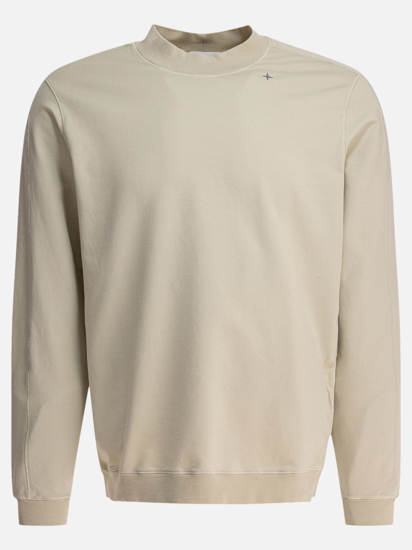 Stone Island Cotton fleece sweatshirt 12760606_M Beige thumbnail_1