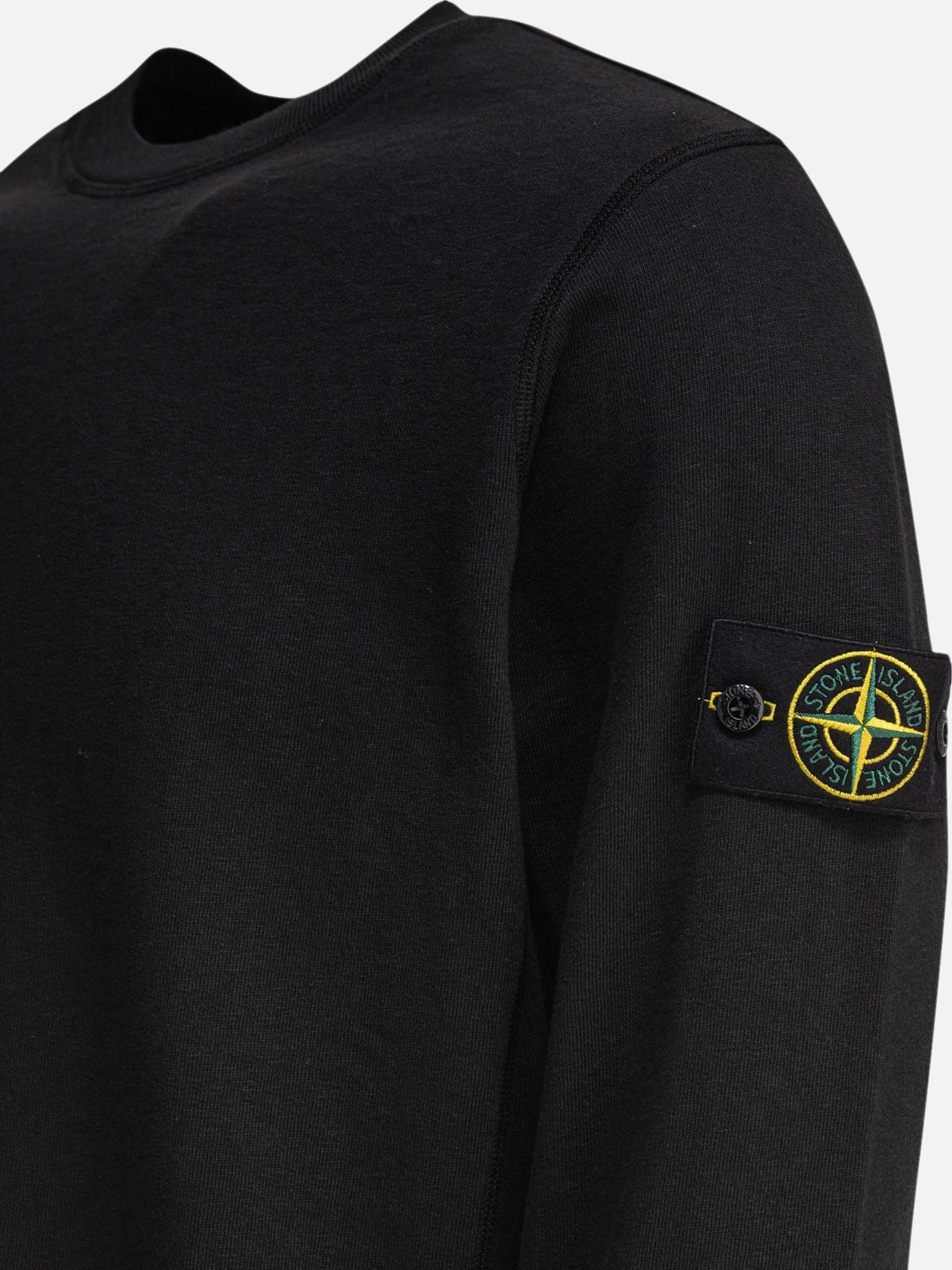 Malfilé cotton fleece crewneck sweatshirt