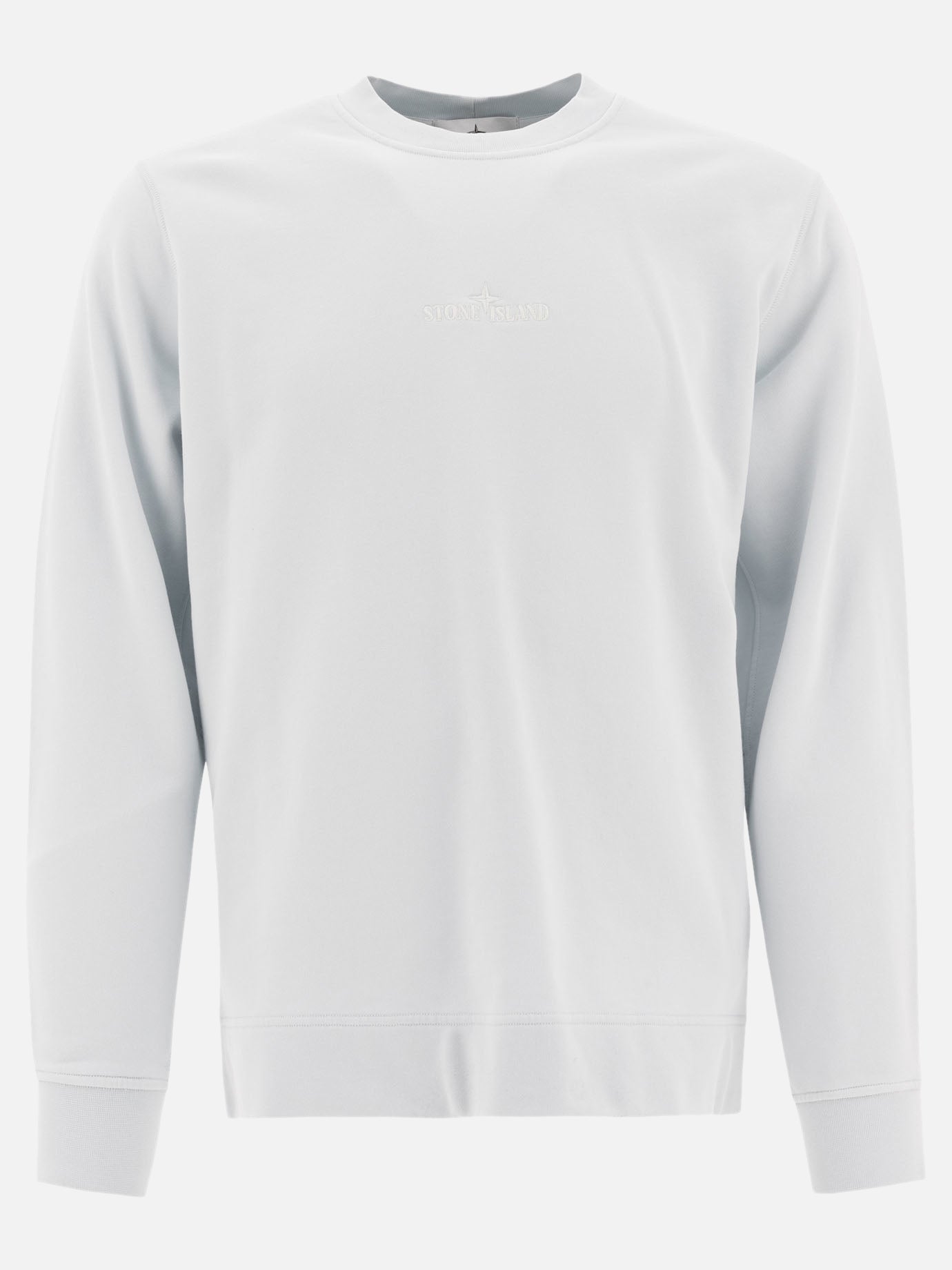 Stone Island Felpa in cotone felpato 17762424_M Light blue thumbnail_1