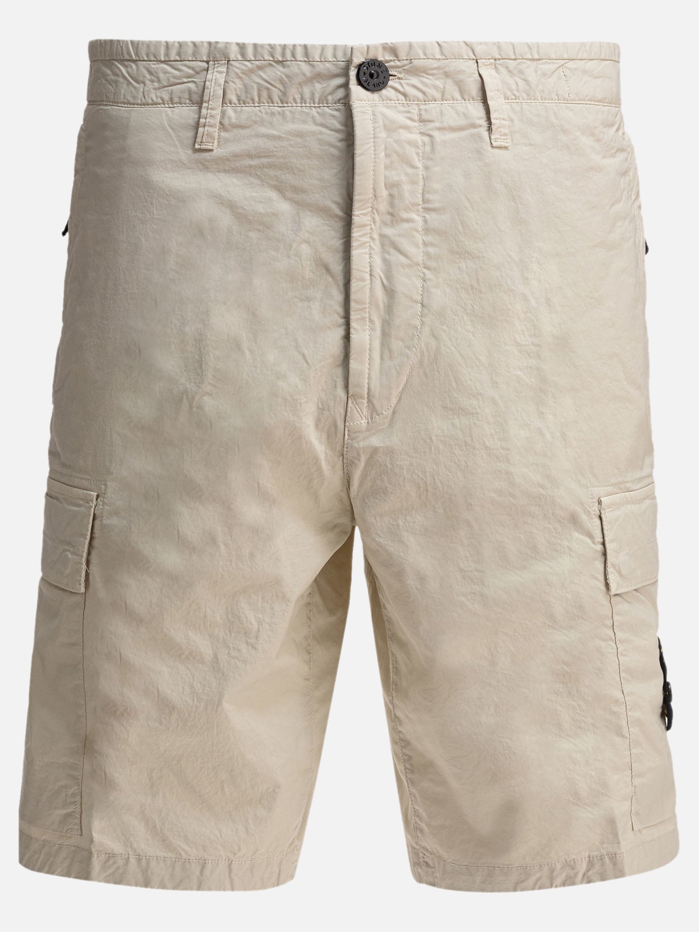 Cargo shorts Solid colour  Beige - Stone Island Men | PDP | VIETTI Online Store | Zoom-Modal
