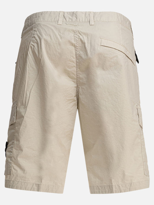 Stone Island Stretch cotton canvas cargo bermuda shorts 24632331_32 Beige 2