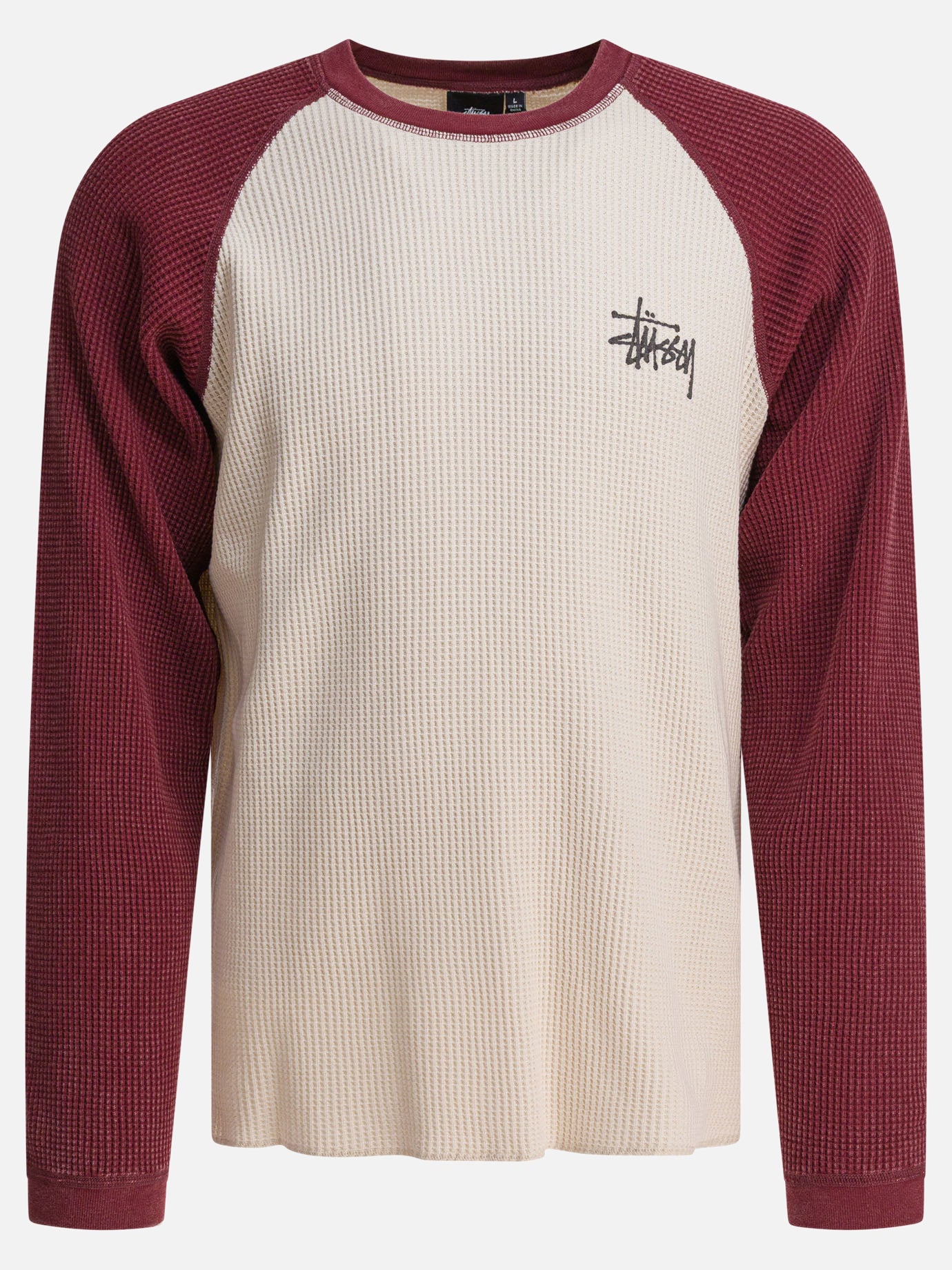 Crewneck t-shirts Logo  Beige - Stüssy Men | PDP | VIETTI Online Store | thumbnail