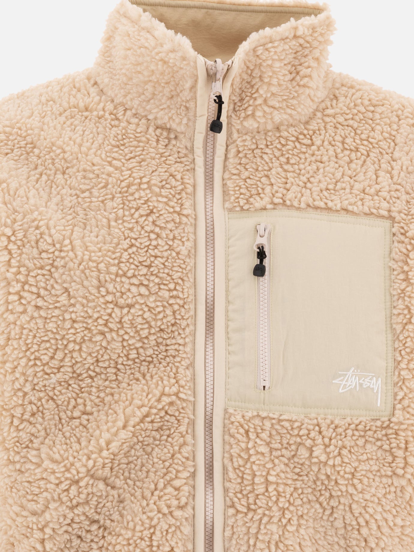 Stüssy &quot;Sherpa&quot; reversible jacket 16864776_S Beige thumbnail_5