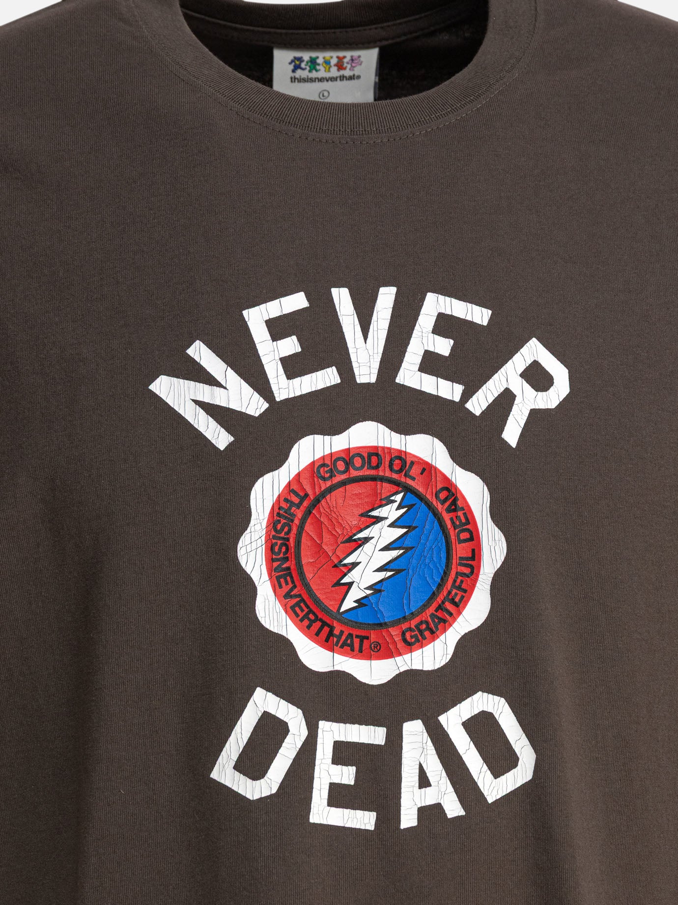Thisisneverthat® T-shirt &quot;GD Never Dead&quot; 13913289_S Brown thumbnail_3