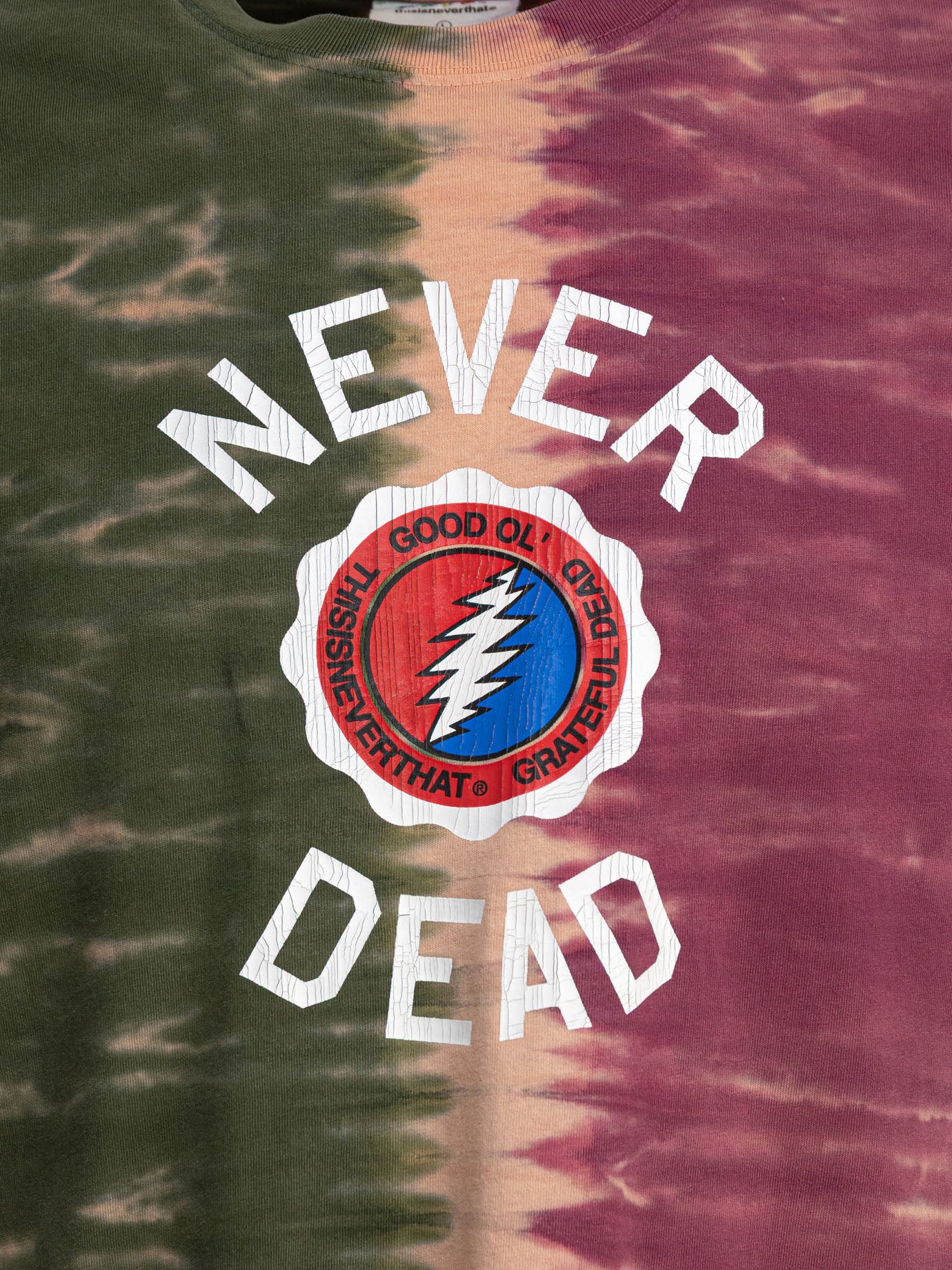 Thisisneverthat® T-shirt &quot;GD Never Dead&quot; 10819290_S Green thumbnail_3