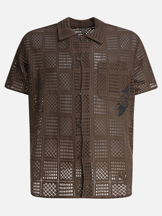 Thisisneverthat® Camicia "GD Lightning Mesh" 19939800_S Brown 1