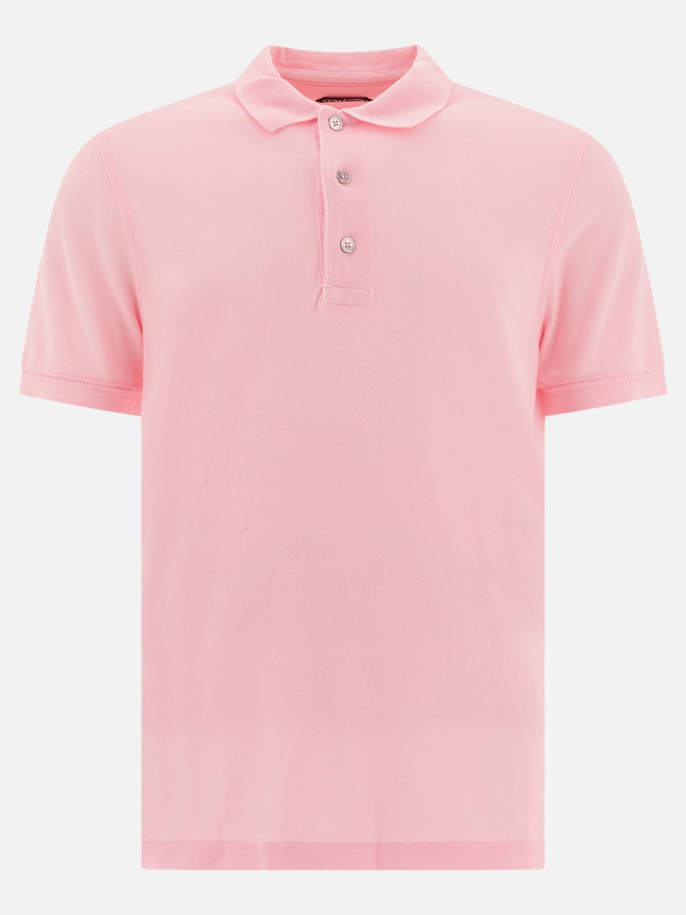 Tom Ford Lyocell pique polo shirt Pink