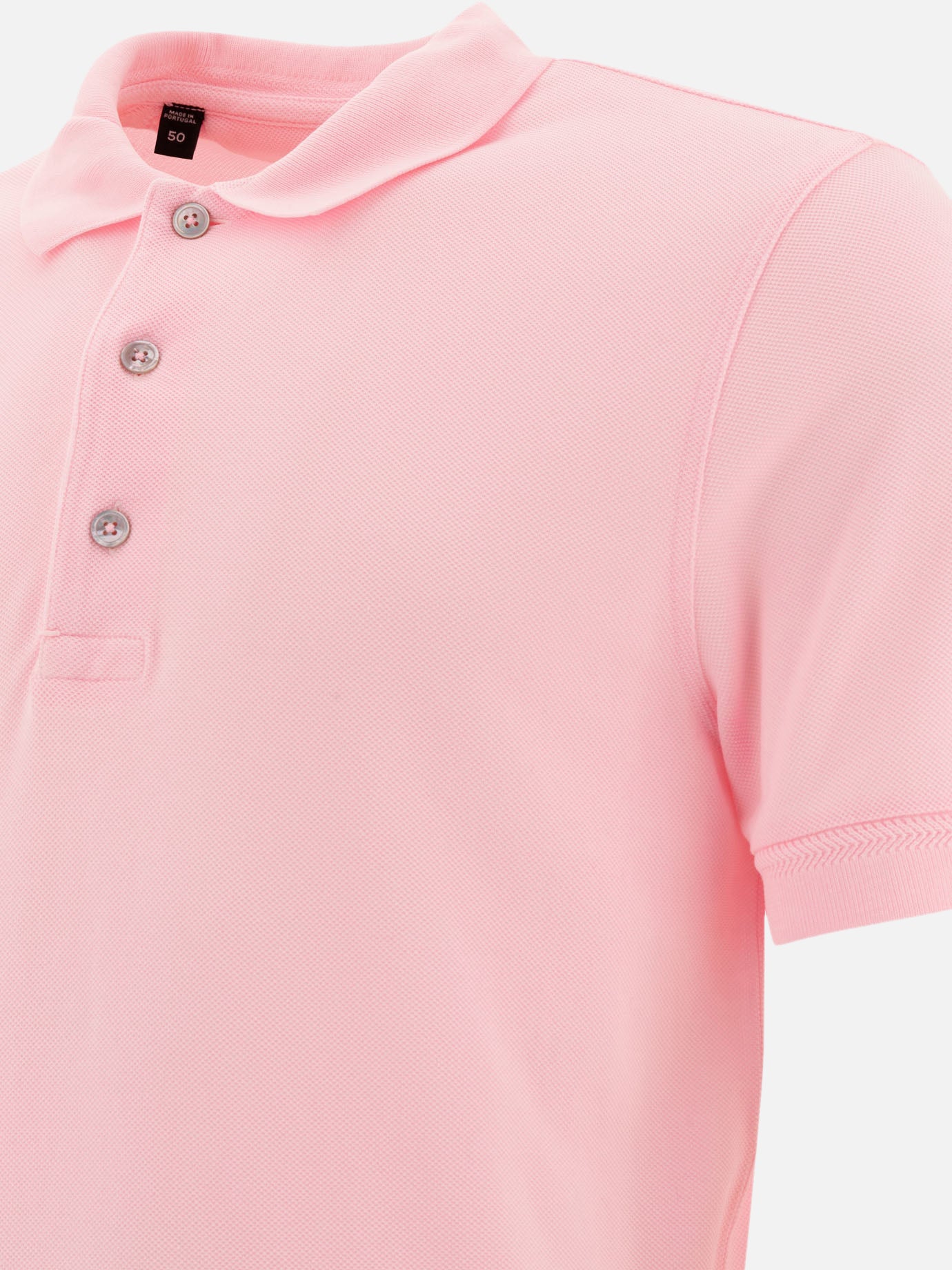Tom Ford Lyocell pique polo shirt 16308811_52 Pink thumbnail_4