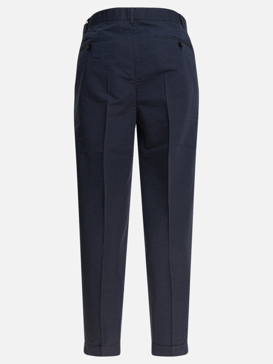 Tom Ford Poplin trousers with double darts 19168811_31 Blue 2