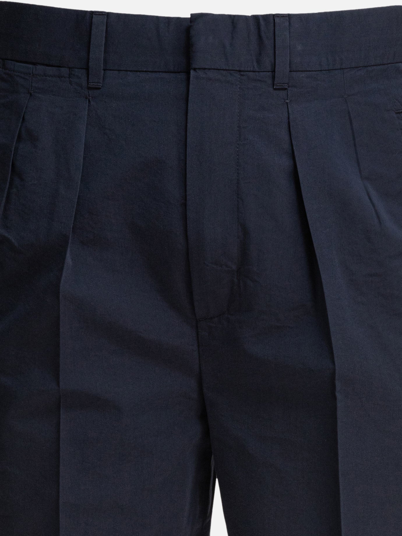 Tom Ford Pantaloni in popeline con doppie pinces 19168811_31 Blue thumbnail_3