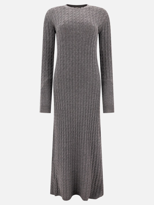 Toteme Abito in maglia a trecce 18969885_M Grey 1
