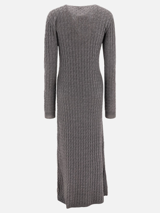 Toteme Abito in maglia a trecce 18969885_M Grey 2