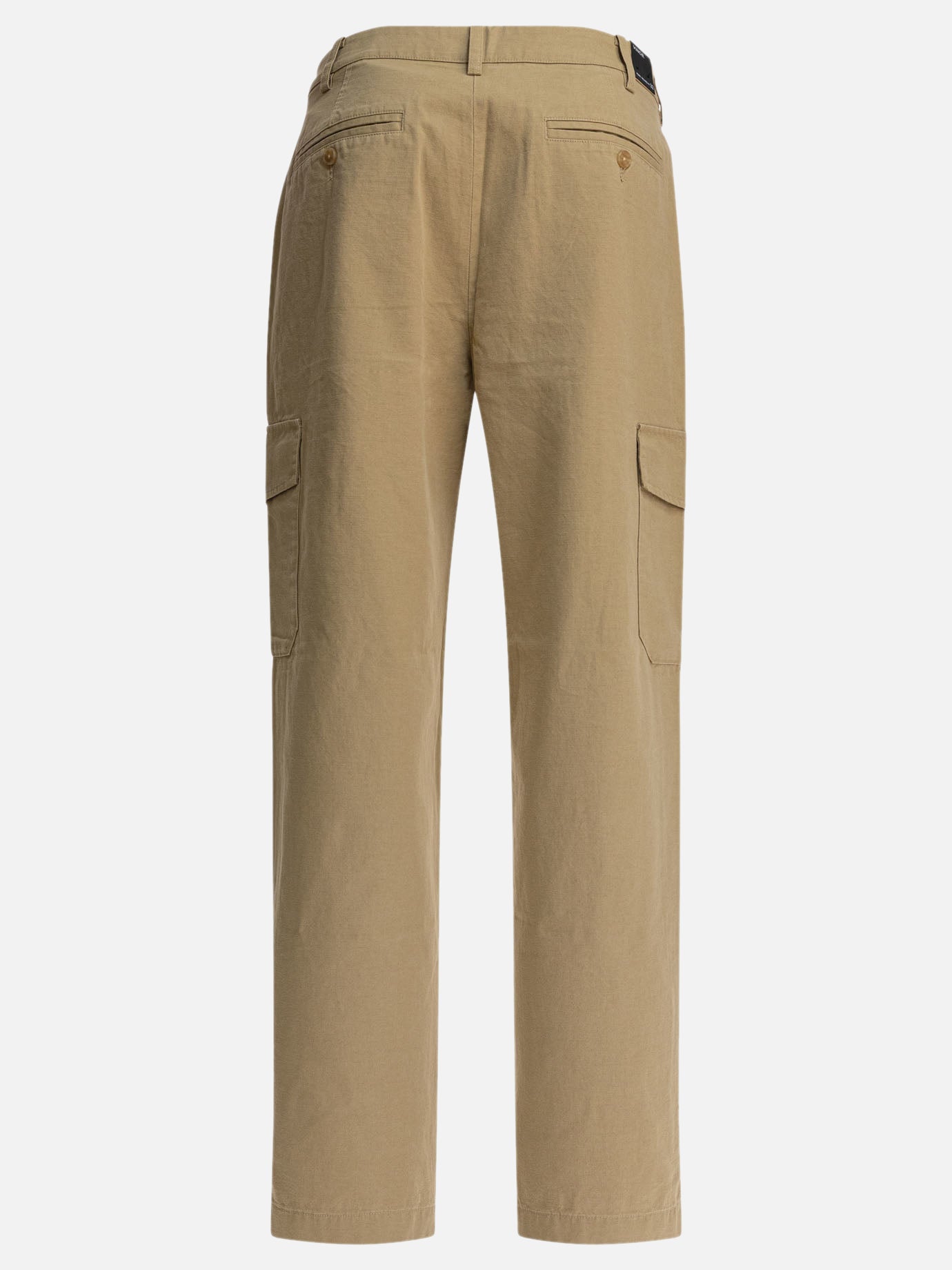 Vince Pantaloni cargo in cotone e lino 10002409_31 Beige thumbnail_2