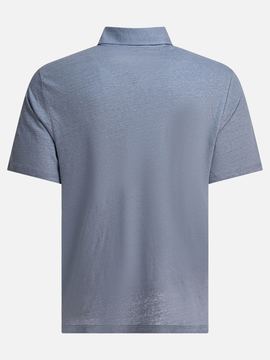 Vince Polo in lino 11966651_S Light blue 2