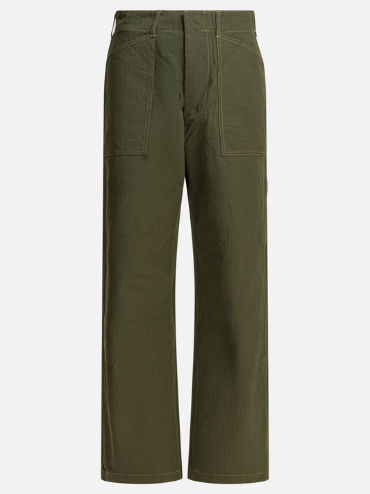 Leisure trousers Solid colour  Green - Buzz Rickson's Men | PLP | VIETTI Online Store 
