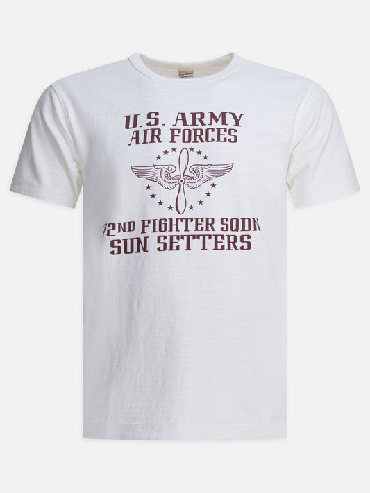 Crewneck t-shirts Print  White - Buzz Rickson's Men | PLP | VIETTI Online Store 
