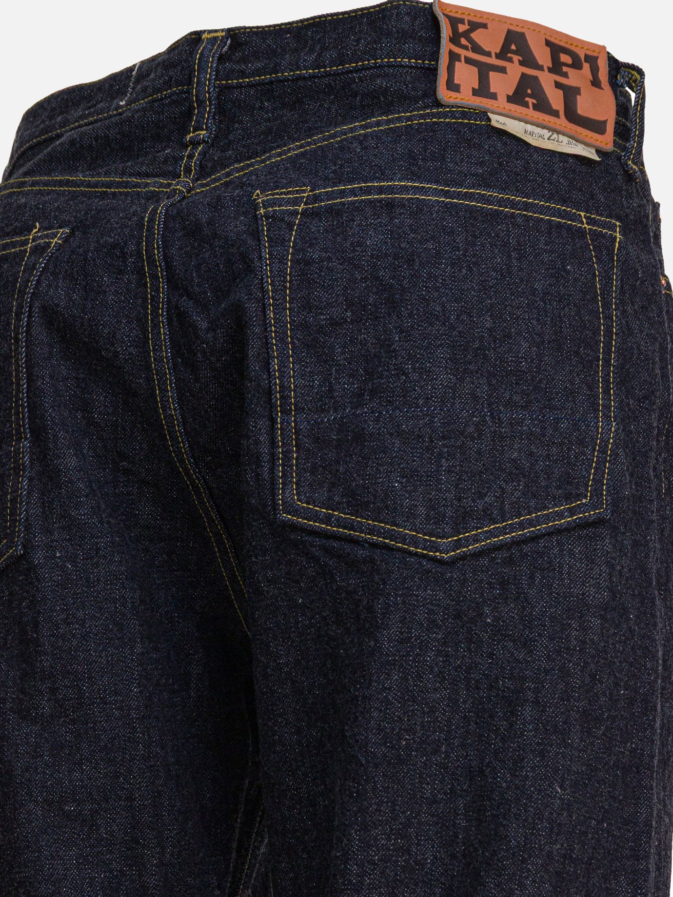Straight-leg jeans Solid colour  Blue - KAPITAL Men | PDP | VIETTI Online Store | thumbnail_4
