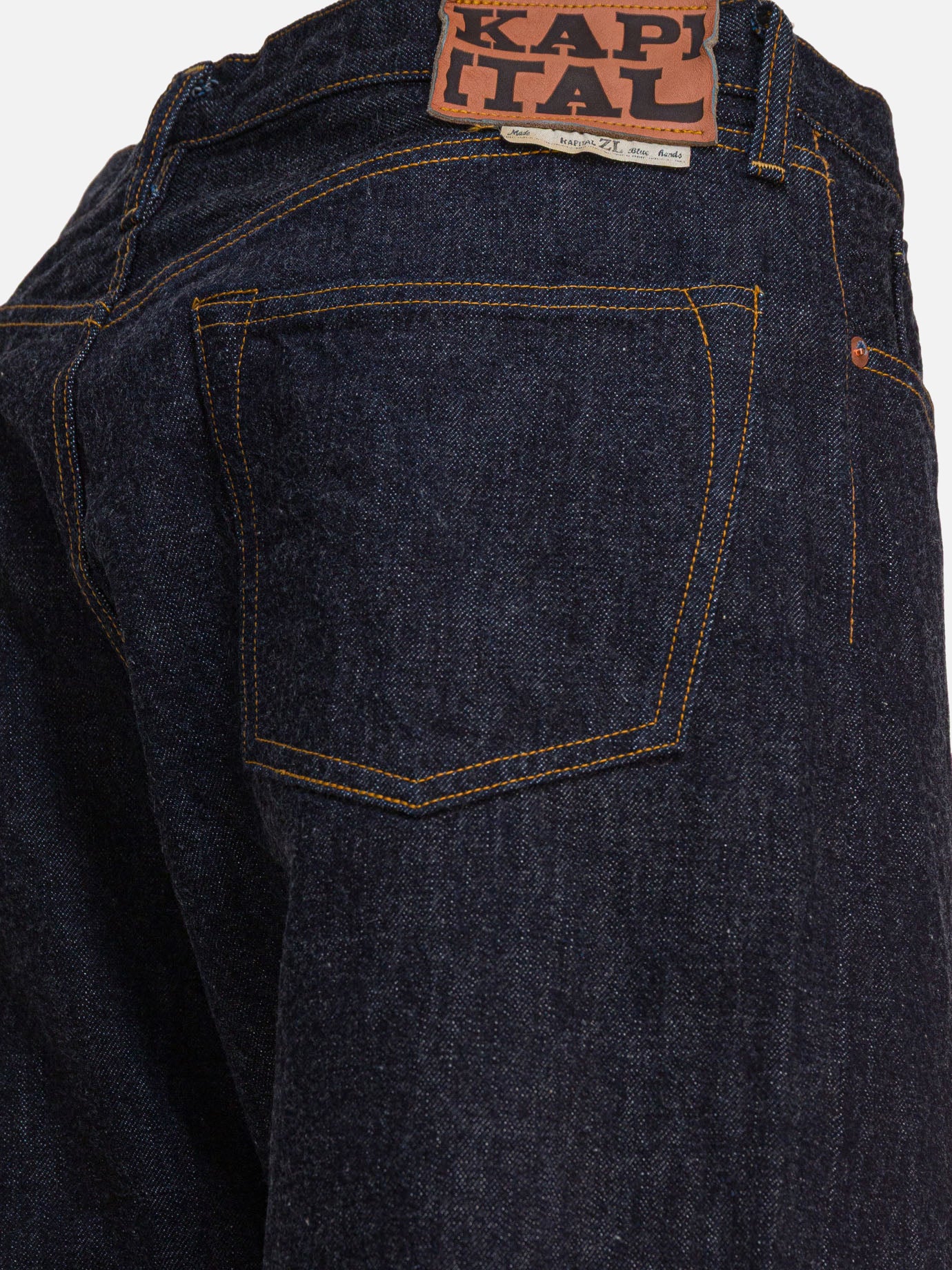 Straight-leg jeans Solid colour  Blue - KAPITAL Men | PDP | VIETTI Online Store | thumbnail_4