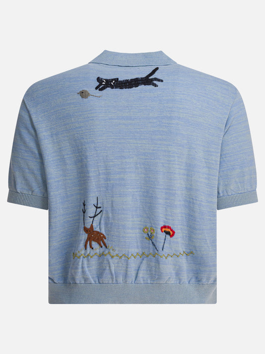 Camicie casual Embroidered  Azzurro - KAPITAL Uomo | VIETTI Online Store | 2
