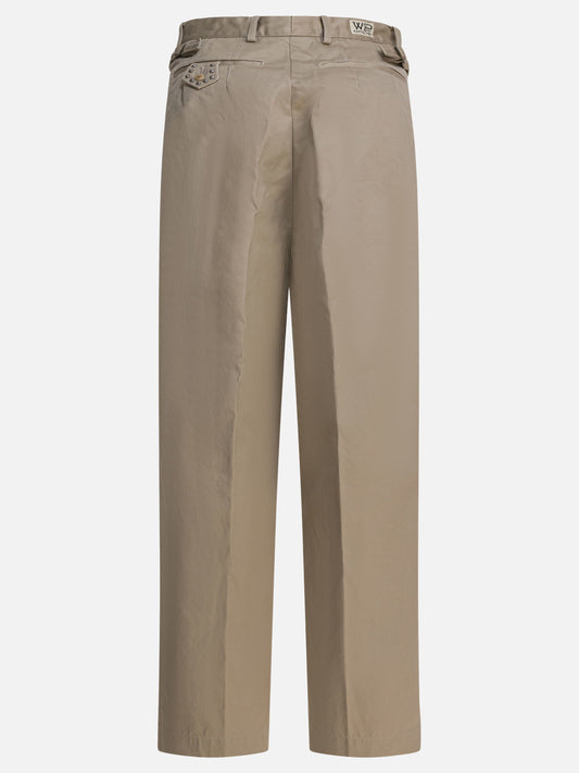 Pantaloni casual Solid colour  Beige - KAPITAL Uomo | PDP | VIETTI Online Store | 2
