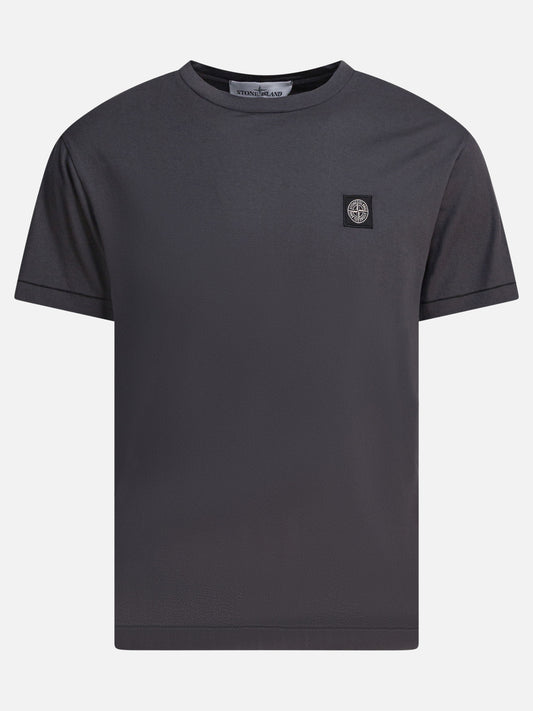 T-shirt girocollo Logo  Grigio - Stone Island Uomo | VIETTI Online Store 
