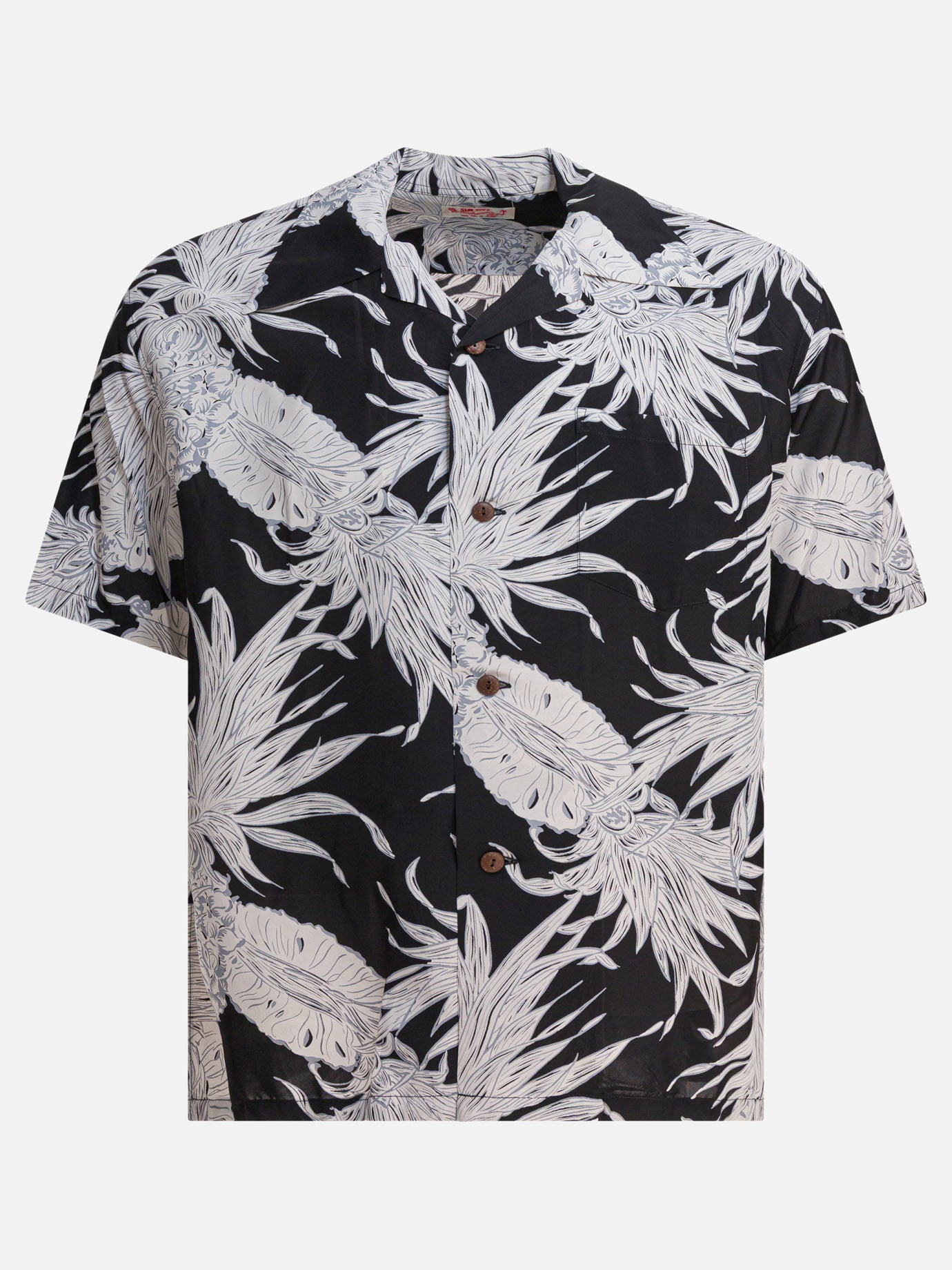 Sun Surf "Island Pineapple" Shirt Black