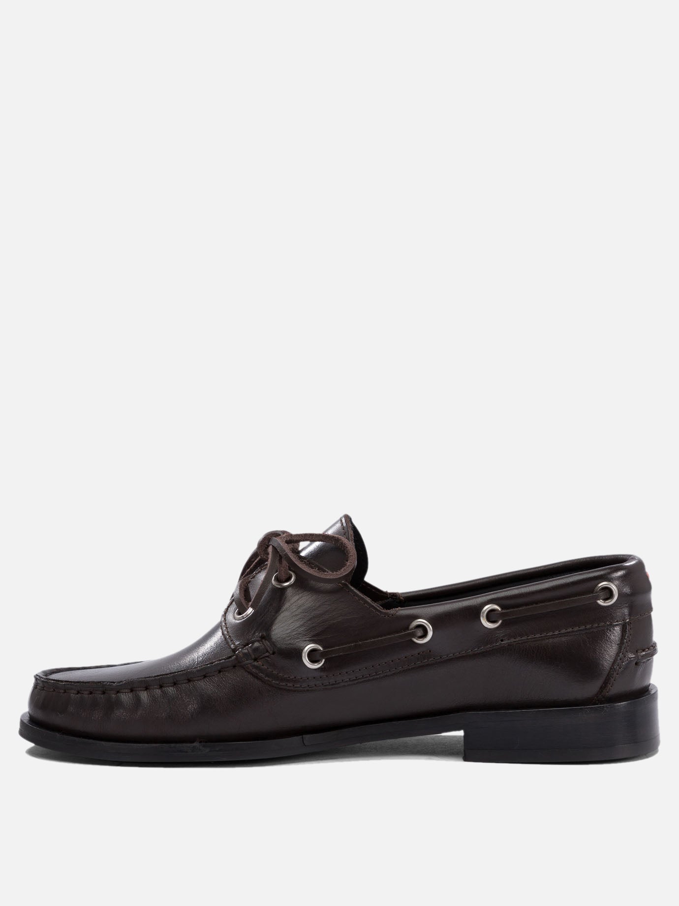 Laced loafers 100% leather - 50% leather 50% rubber  Brown - Aeyde Women | PDP | VIETTI Online Store | Zoom-Modal_3
