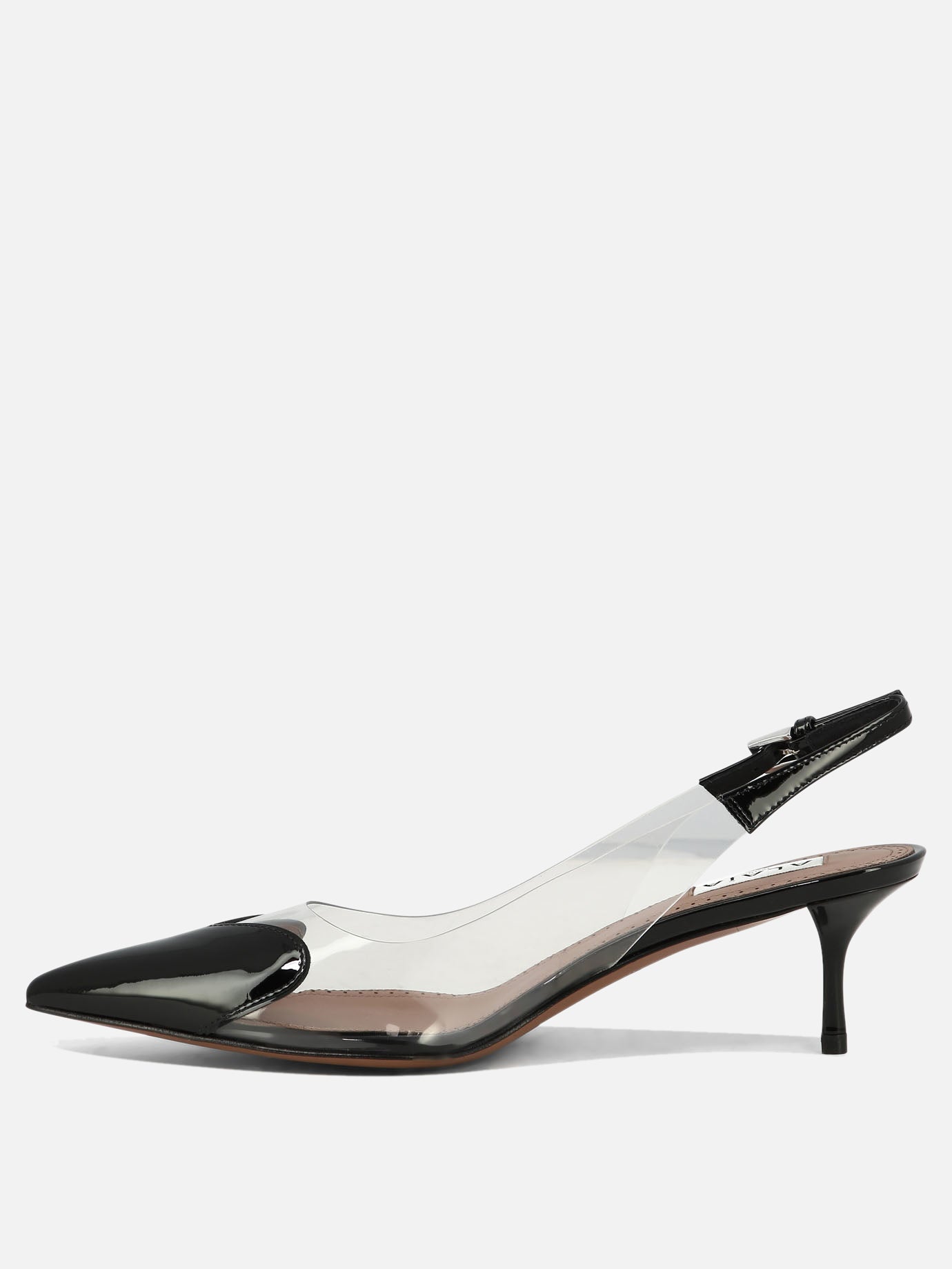 Slingbacks 50% patent calfskin 50% polyurethane - 95% leather 5% rubber  Black - Alaïa Women | PDP | VIETTI Online Store | thumbnail_3