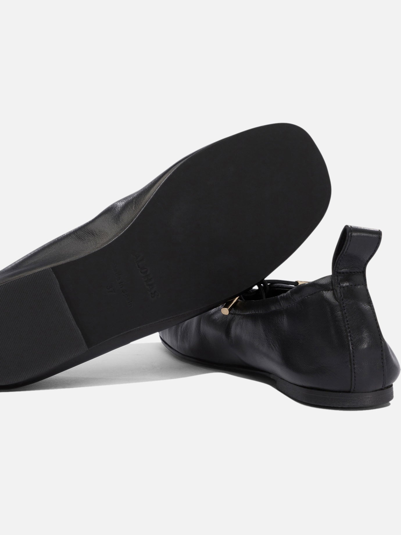 Classic ballet flats 100% leather  Black - Alohas Women | PDP | VIETTI Online Store | Zoom-Modal_5
