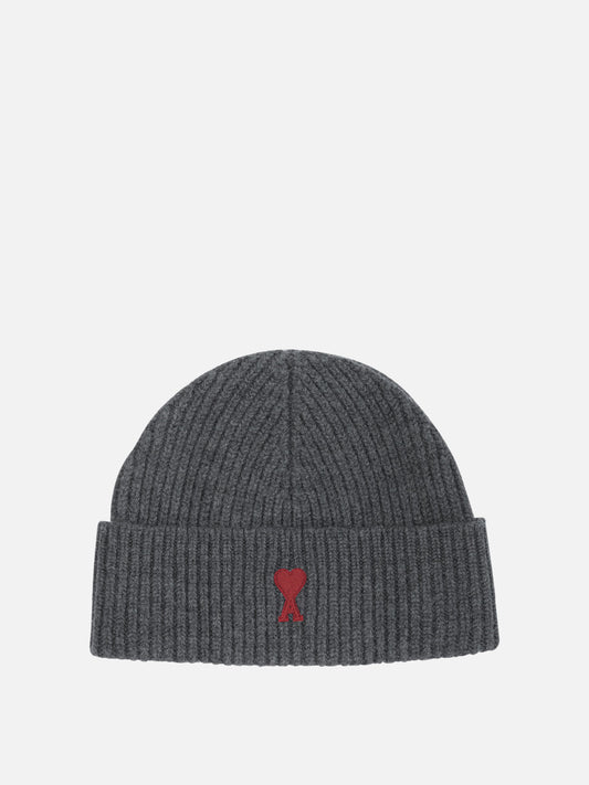 Beanies 100% merino wool - Other fabric: 100% polyester  Grey - Ami Paris Women | PDP | VIETTI Online Store 
