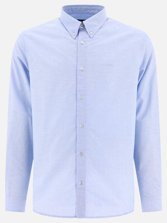 Casual shirts Logo  Light blue - A.P.C. Men | VIETTI Online Store 
